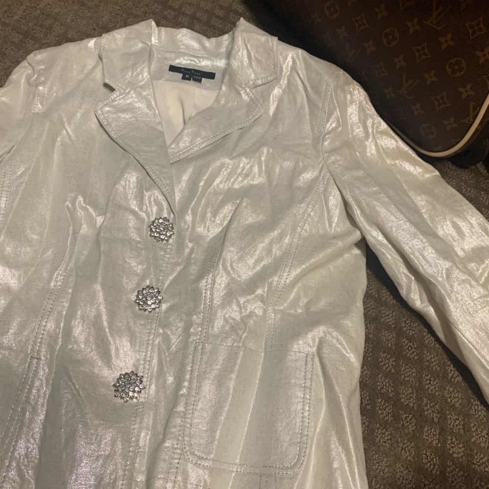 Silver blazer